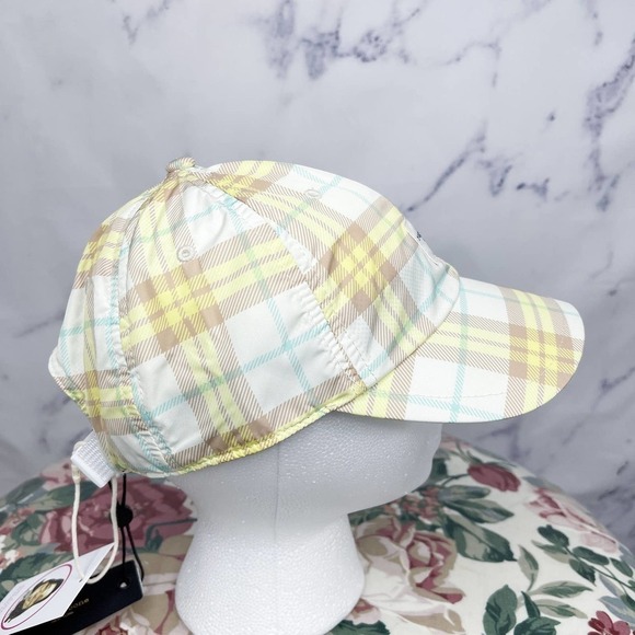Rag & Bone | Addison Plaid Yellow Baseball Cap - Picture 6 of 12